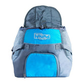 Pet-A-Roo Front Style Pet Carrier - Blue Medium - 9.5"W x 12.25"H x 16"D (For Pets 10-20 lbs) by Outward Hound