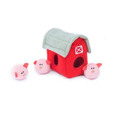 ZippyPaws, ZippyPaws Zippy Burrow Dog Toy, Barn with Pig Bubble Babies, 1 Each/Medium
