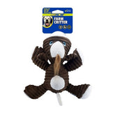 Petsport USA, Tuff Squeaks Plush Dog Toy Farm Critter Assorted, 1 Count