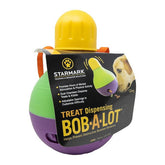Starmark, Starmark Bob-A-Lot Treat Dispensing Dog Toy, 1 Each / Large / Purple, Green, Yellow