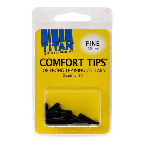 Comfort Tips for Prong Training Collars Fine (2.0 mm) - 20 Count by Titan
