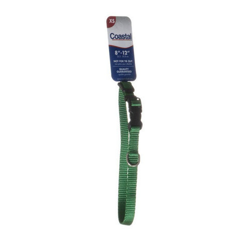 Nylon Adjustable Collar - Hunter Green 8"-12" Long x 3/8" Wide by Tuff Collar