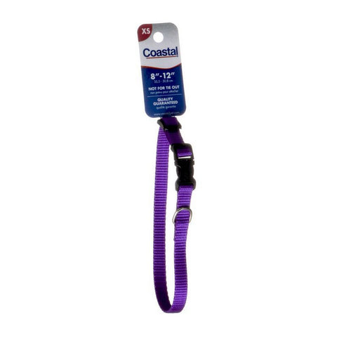 Nylon Adjustable Collar - Purple 8"-12" Long x 3/8" Wide by Tuff Collar