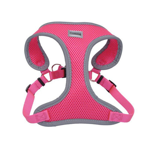 Comfort Soft Reflective Wrap Adjustable Dog Harness - Neon Pink Small - 19-23" Girth - (5/8" Straps) by Coastal Pet