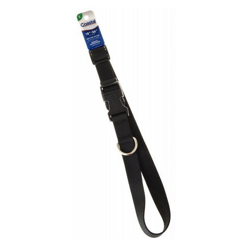 Nylon Adjustable Collar - Black 18"-26" Long x 1" Wide by Tuff Collar