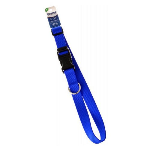 Nylon Adjustable Collar - Blue 18"-26" Long x 1" Wide by Tuff Collar