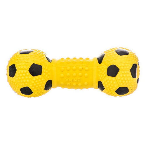 Rascals Latex Soccer Ball Dumbbell Dog Toy - Blue 5.5" Long by Coastal Pet