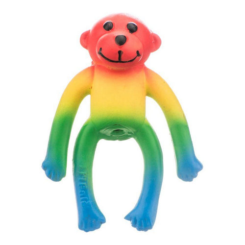 Latex Monkey Dog Toy - Assorted Colors 4" Long by Li'l Pals