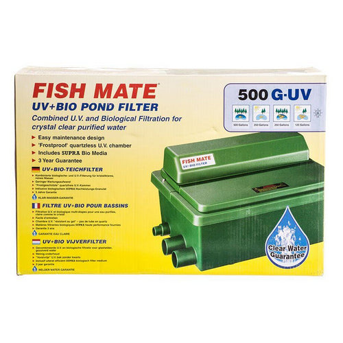 Fish Mate, Gravity UV & Bio Pond Filter, 8 Watts - 250 GPH (125 - 500 Gallons)