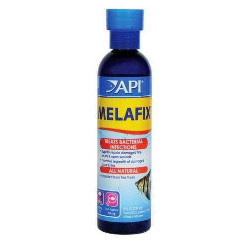 API, MelaFix Antibacterial Fish Remedy, 8 oz Bottle (Treats 474 Gallons)