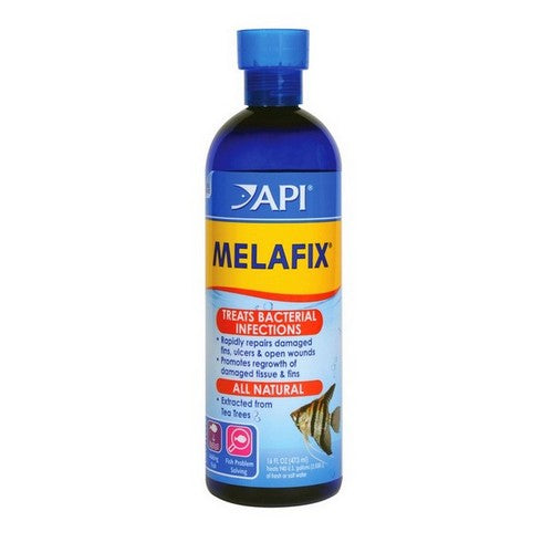 API, MelaFix Antibacterial Fish Remedy, 16 oz Bottle (Treats 948 Gallons)