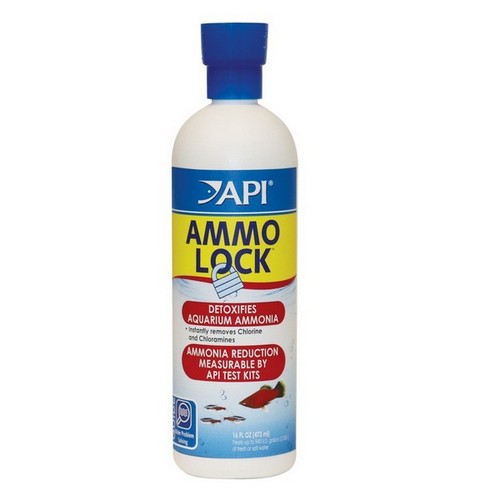API, Ammo Lock Ammonia Detoxifier for Aquariums, 16 oz (Treats 946 Gallons)