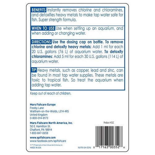 API, Tap Water Conditioner, 16 oz