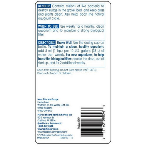 API, Stress Zyme Plus Aquarium Cleaning Solution, 8 oz (Treats 480 Gallons)