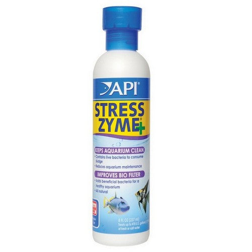 API, Stress Zyme Plus Aquarium Cleaning Solution, 8 oz (Treats 480 Gallons)