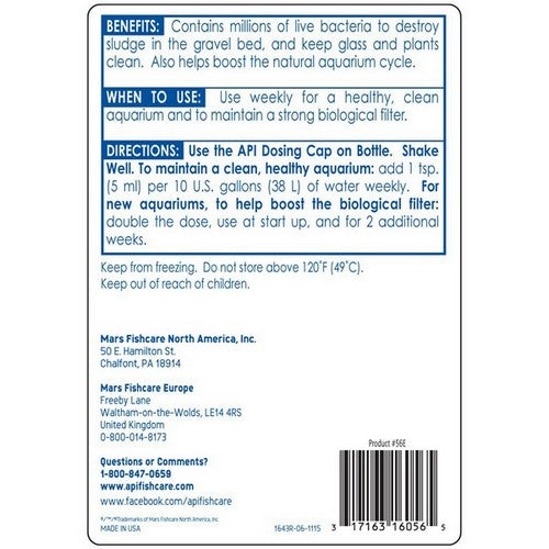 API, Stress Zyme Plus Aquarium Cleaning Solution, 16 oz (Treats 960 Gallons)