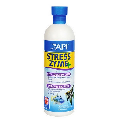 API, Stress Zyme Plus Aquarium Cleaning Solution, 16 oz (Treats 960 Gallons)