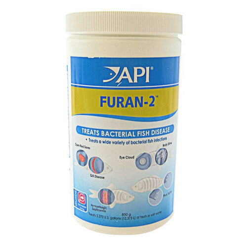 API, Furan-2 Powder Anti-Bacterial Fish Medication, 850 Grams