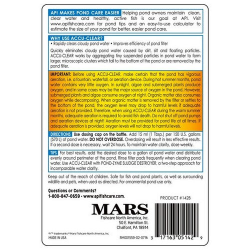 Pond Care, Accu-Clear Pond, 16 oz (Treats 4,800 Gallons)