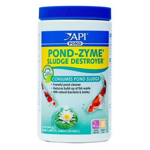 Pond Zyme with Barley Heavy Duty Pond Cleaner 1lb (Treats 16,000 Gallons) by Pond Care