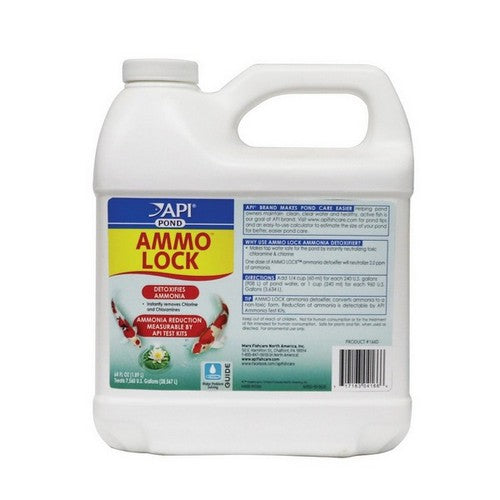Ammo Lock Ammonia Detoxifier for Ponds 64 oz (Treats 7,680 Gallons) by Pond Care