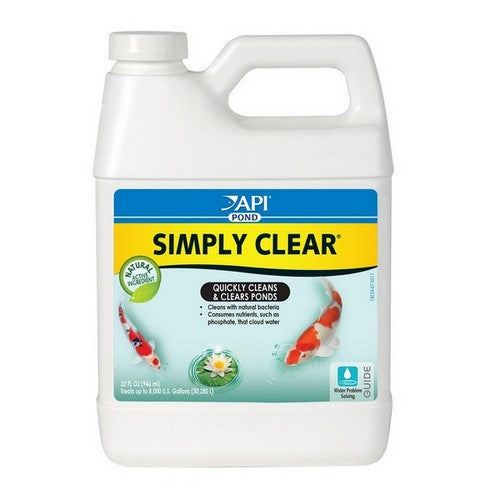 Pond Care, Simply-Clear Pond Clarifier, 32 oz (Treats 8,000 Gallons)