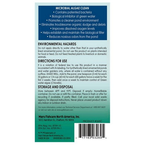 Microbial Algae Clean 1 Gallon (Treats 38,400 Gallons) by Pond Care