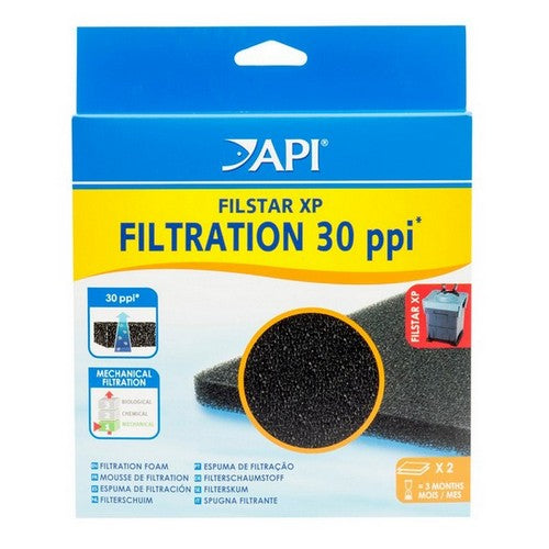 API, Rena Filstar Foam 30, 30 PPI Foam Pads (2 Pack)