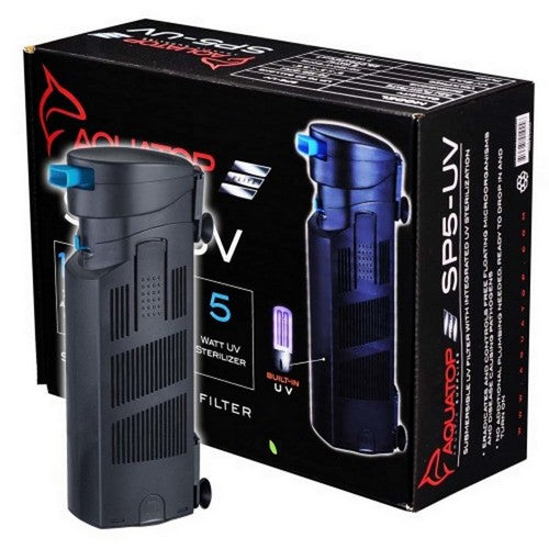 Submersible UV Filter with Pump 5 Watts - 72 GPH - Aquariums up to 40 Gallons - (9"L x 3.5"W) by Aquatop