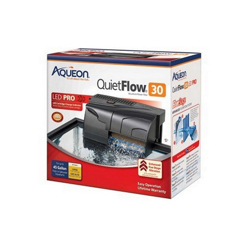 Aqueon, QuietFlow LED Pro Power Filter, QuietFlow 30 (Aquariums up to 30 Gallons)