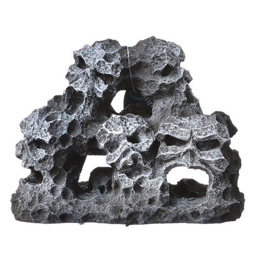 Exotic Environments Mountain Skull Pile Aquarium Ornament Small - (6.5"L x 4"W x 4.75"H) by Blue Ribbon Pet Products