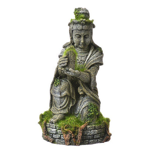 Exotic Environments Ancient Buddha Statue with Moss Aquarium Ornament 4"L x 3.75"W x 7"H by Blue Ribbon Pet Products