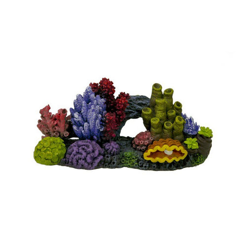 Exotic Environments Great Barrier Reef Aquarium Ornament 8.25"L x 3.75"W x 3.75"H by Blue Ribbon Pet Products
