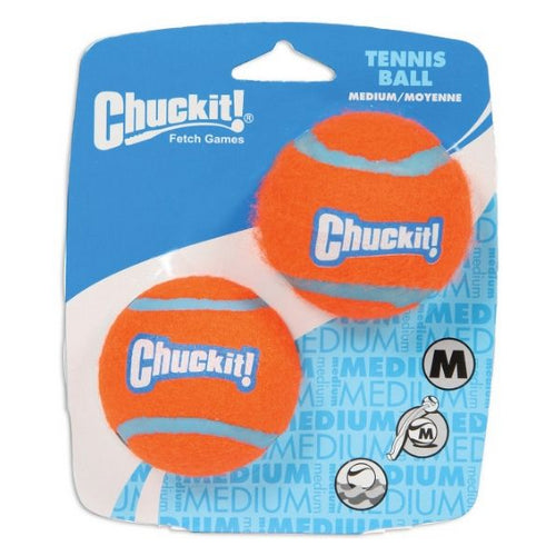 Tennis Balls Medium Balls - 2.25" Diameter (2 Pack) by Chuckit!