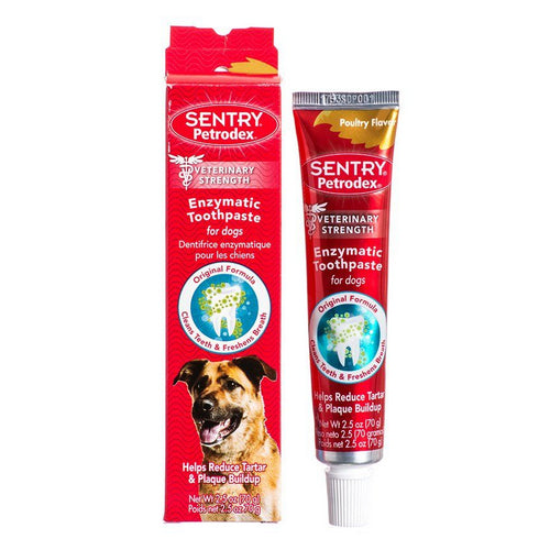 Petrodex Enzymatic Toothpaste for Dogs & Cats Poultry Flavor - 2.5 oz by Sentry