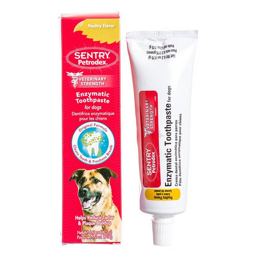 Petrodex Enzymatic Toothpaste for Dogs & Cats Poultry Flavor - 6.2 oz by Sentry