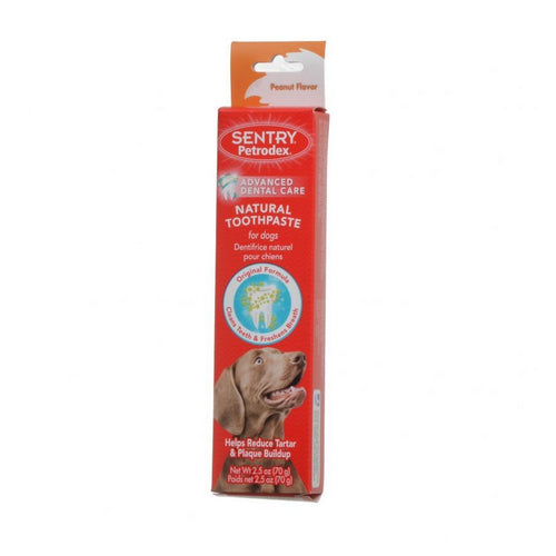 Sentry, Petrodex Natural Toothpaste for Dogs, Peanut Flavor - 2.5 oz