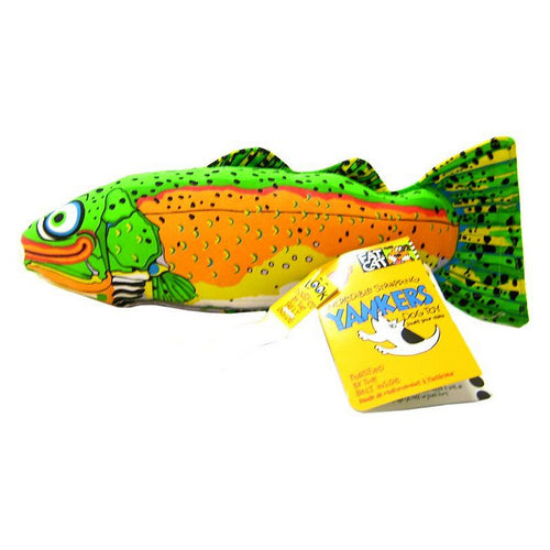 Classic Yankers Dog Toy - Assorted Trout (14"L x 5"W x 3"H) by Fat Cat