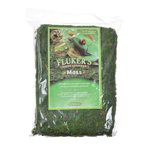 Flukers, Fluker's Green Sphagnum Moss, Large (8 Dry Quarts)