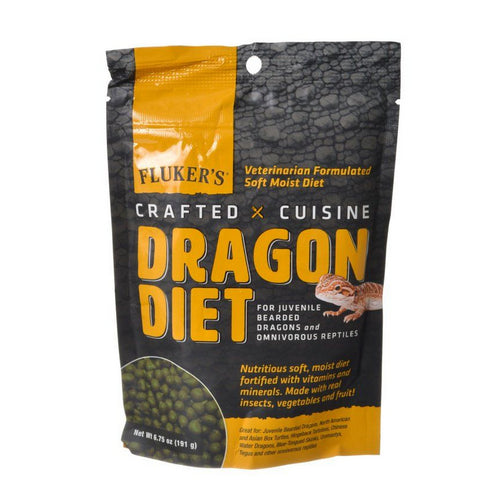 Flukers, Crafted Cuisine Dragon Diet - Juveniles, 6.5 oz