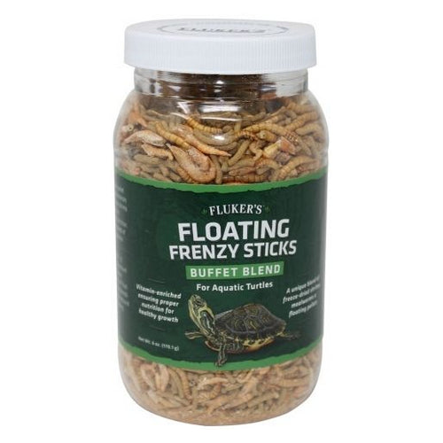 Flukers, Floating Frenzy Buffet Blend for Aquatic Turtles, 11.5 oz