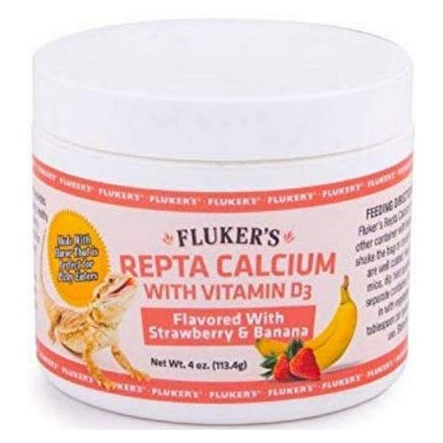 Flukers, Strawberry Banana Flavored Repta Calcium, 4 oz