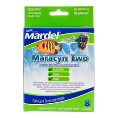 Maracyn Two Antibacterial Aquarium Medication - Powder 8 Count - (8 x 0.021 oz Powder Packets) by Mardel