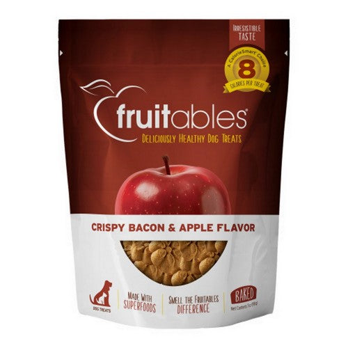 Crispy Bacon & Apple Flavor Crunchy Dog Treats 7 oz by Fruitables Pet Food