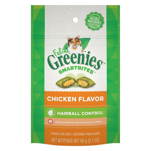 Greenies, SmartBites Hairball Control Chicken Flavor Cat Treats, 2.1 oz