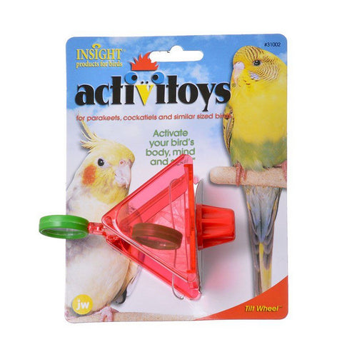 Insight Tilt Wheel Bird Toy Tilt Wheel Bird Toy by JW Pet