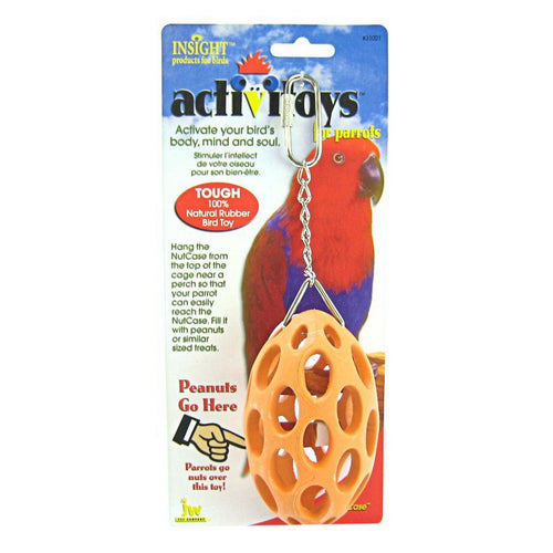 Insight Nutcase Rubber Parrot Toy Nutcase Parrot Toy by JW Pet