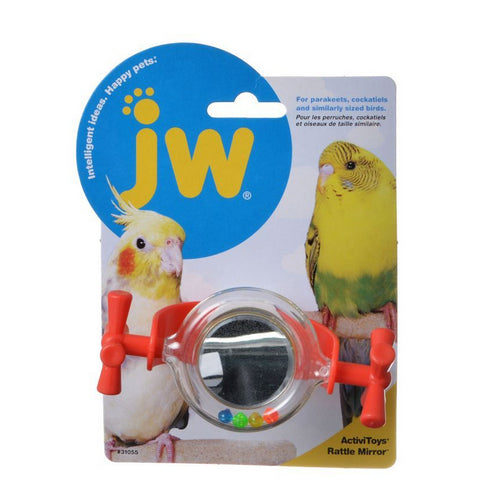 Insight Rattle Mirror Bird Toy Rattle Mirror Bird Toy by JW Pet