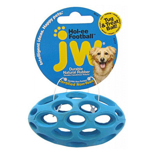 Hol-ee Football Rubber Dog Toy Mini (3.75" Long) by JW Pet