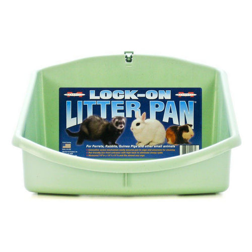 Ferret Lock-On Litter Pan 14"L x 14"W x 9"H by Marshall